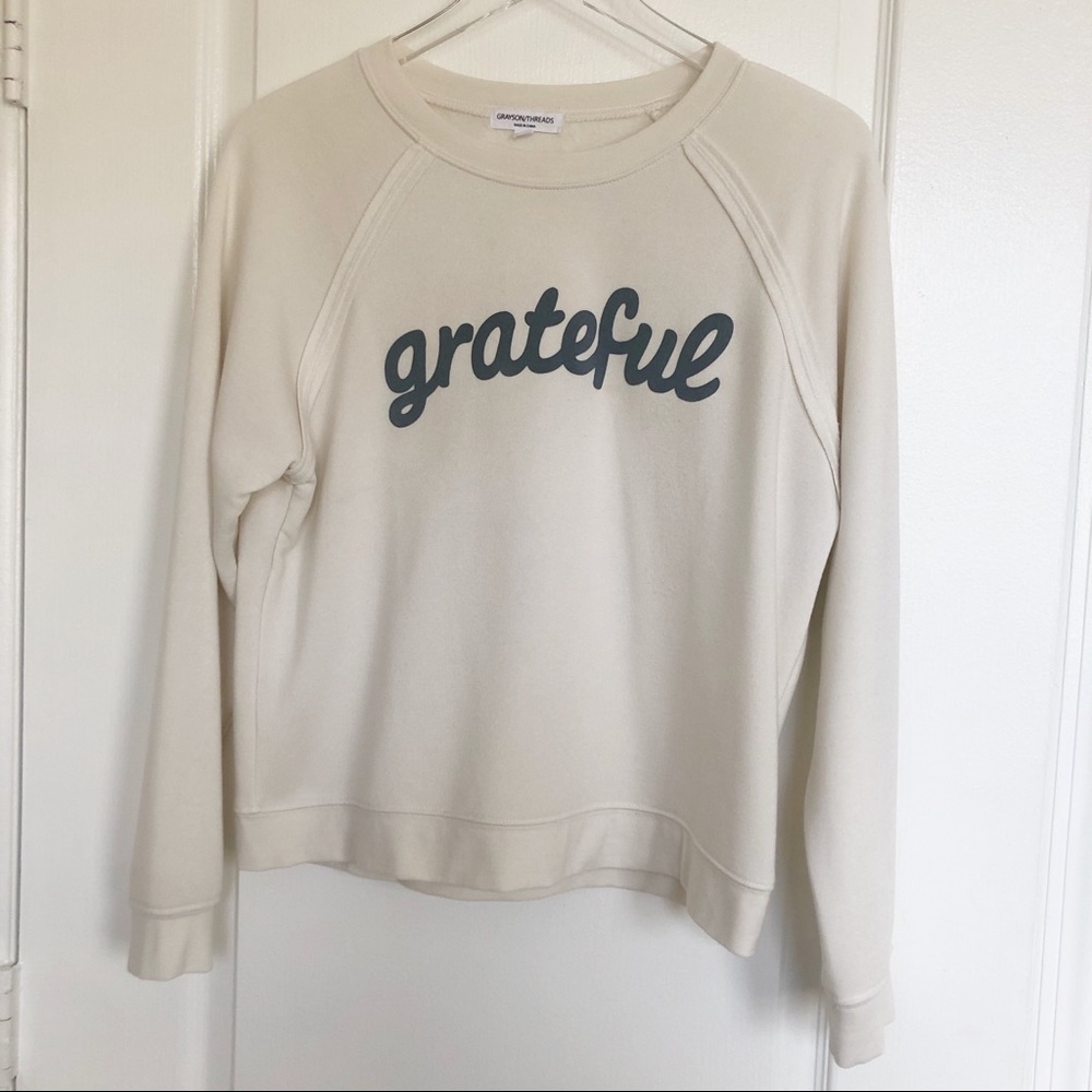 GRAYSON/THREADS Grateful Cream Sweatshirt Size L